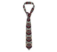 BROLEO Cravatta da uomo con motivo Love Owl morbida e confortevole, non deformabile, resistente allo sbiadimento, durevole (57 x 3,2,5 cm)