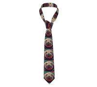 BROLEO Cravatta da uomo con motivo tricheco, morbida e confortevole, non deformabile, resistente allo sbiadimento, durevole (57 x 3,2,5 cm)