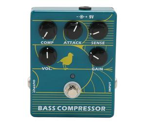 BROLEO Eccezionale Pedale per Basso Opto Compression Zcp2 con Notevoli Caratteristiche di Ingresso e Uscita Costruito in Robusta Lega di Gesso da 4 Pollici e Lega di Fagotto