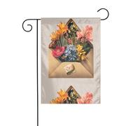 BROLEO Felicità in una busta Stampa Giardino pennone esterno cortile decorazione moda 30,5 x 45,7 cm
