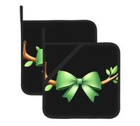 BROLEO Fiocco su un ramo stampa Set di due pezzi di stuoia quadrata, isolato, ispessito, impermeabile, facile da pulire