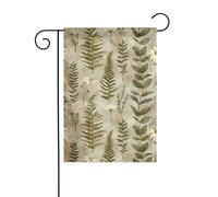 BROLEO Fiore selvatico Stampa rami frondosi asta bandiera giardino decorazione cortile esterno double face 30,5 x 45,7 cm