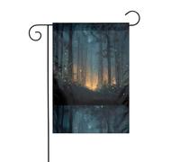 BROLEO Fireflies in the Forest Printing Garden pennone esterno cortile decorazione moda 30,5 x 45,7 cm