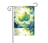 BROLEO Foglie sotto la luce stampa quattro stagioni bandiera giardino cortile decorazione 30,5 x 45,7 cm