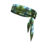 BROLEO Foulard sportivo con stampa di cobra e serpente, assorbe il sudore e traspirante, fascia per capelli, fazzoletto su entrambi i lati
