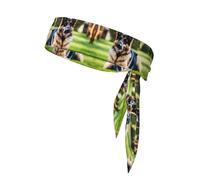 BROLEO Foulard sportivo con stampa di pastore tedesco, assorbe il sudore e traspirante, fascia per capelli con movimento, fazzoletto su entrambi i lati