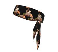 BROLEO Funghi sotto l'albero dei funghi stampa Foulard sportivo, assorbe il sudore e traspirante, fascia per capelli movimento, fazzoletto su entrambi i lati
