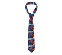 BROLEO Galaxy Chicken Pattern Cravatta da uomo morbida e confortevole, non deformabile, resistente allo sbiadimento, durevole (57 x 3,2,5 cm)
