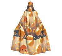 BROLEO Gioco di ruolo con cappuccio adulto giallo del mantello dell'abbigliamento degli uomini e delle donne del mantello del mantello di Halloween dell'uovo