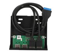 BROLEO Hub USB a 3,5 pollici del pannello frontale, hub ad alta velocità USB3.0 del pannello frontale facile dell'installazione per il desktop