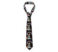 BROLEO Little Fox at Rainbow Falls - Cravatta da uomo morbida e confortevole, non si deforma, resistente allo sbiadimento, durevole (57 x 3,2,5 cm)