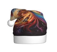 BROLEO Little Phoenix on the Rainbow Pattern Cappello di Natale per adulti per uomini e donne abbigliamento fascia per occasioni festive
