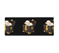 BROLEO Little Sheep in The Treasure Box Stampa Extra Large Mouse pad, Computer Ufficio Anti Slip Gaming Tastiera Ispessita Versione 30,5 x 80 cm