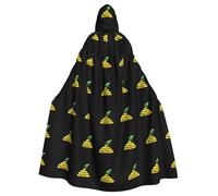 BROLEO Mantello con cappuccio per adulti con stampa mango impilato stile personalità per feste in costume ed eventi a tema