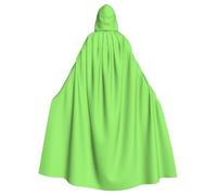 BROLEO Mantello con cappuccio per adulti in tinta unita verde chiaro Stampe Halloween per feste in costume ed eventi a tema
