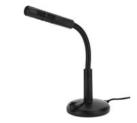 BROLEO Microfono da Tavolo, Supporto Plug and Play Microfono per Computer USB Regolabile a 360 Gradi, per Adulti Dal Vivo (M-309)