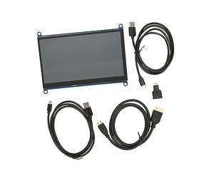 BROLEO Monitor Display Touchscreen, Touch Screen Capacitivo Doppio Altoparlante Installazione Semplice Interfaccia Multimediale HD 1.4b per PC (Schermo di visualizzazione con filo)