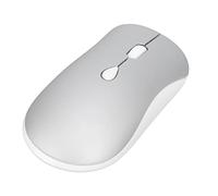 BROLEO Mouse wireless 2,4 G, mouse ottico portatile ultra sottile ricaricabile da 2400 dpi per computer portatile (Silver)