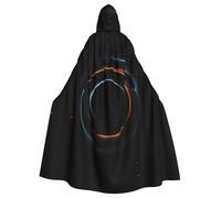 BROLEO Mysterious Cosmic Black Holes Prints, mantello con cappuccio per Halloween, per feste in costume ed eventi a tema
