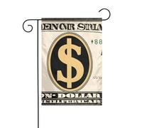 BROLEO oro dollaro segno stampa giardino pennone esterno cortile decorazione moda 12x18 pollici
