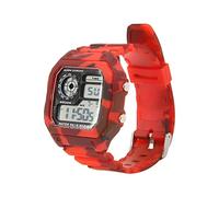 BROLEO Orologio Sportivo Digitale, Resistente Alle Cadute 12 24 Ore Sistema Luminoso Cronografo Digitale Impermeabile per Uso Domestico per la Vita Quotidiana (Rosso)