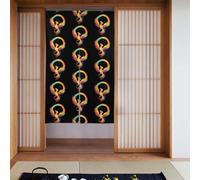 BROLEO Phoenix sotto l'arcobaleno stampa tenda divisoria divisorio splicing protezione della privacy adatta per cucina, bagno, stanza 86,4 x 142,2 cm