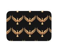 BROLEO Phoenix Spreads its Wings at Sunrise - Tappetino antiscivolo e ispessito, adatto per bagni, camere da letto, lavabile, 40,6 x 61 cm