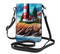BROLEO Piccola borsa per telefono cellulare 19,3 x 12,4 cm, con stampa con pittura a diamante, in pelle, a tracolla, custodia per telefono da donna, perfetta per passeggiate, campeggio