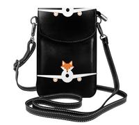 BROLEO Piccola borsa per telefono cellulare 19,3 x 12,4 cm Little Fox Following His Dream, custodia a tracolla in pelle per donne, perfetta per passeggiate, campeggio