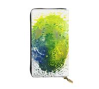 BROLEO Pochette lunga brasiliana in pelle con stampa digitale per ragazze e donne alla moda, durevole, elegante e funzionale, Nero , Taglia unica