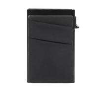BROLEO Portafoglio con porta carte, custodia laterale resistente ai graffi sottile con porta carte, in lega di alluminio per uso quotidiano (formato libero), nero, formato libero, BROLEOb5wt4g1z8c-11,