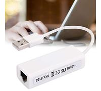 BROLEO RTL8152B Adattatore Ethernet USB, Scheda di rete esterna, Interfaccia USB 2.0 Adattatore da USB a Ethernet, Supporto per Android, per Win7, per Win8, bianco, BROLEOpv7an4h9qf