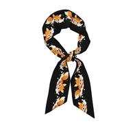 BROLEO Sciarpa da donna alla moda Little Fox Flying in the Starry Sky Stampe Raso Foulard Chic Cravatta, Sciarpa per capelli, Braccialetto