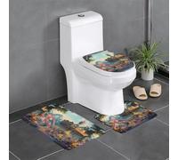 BROLEO Set di 3 tappetini antiscivolo per parco giochi da sogno, tappeti da bagno per il massimo comfort, bagni padronali