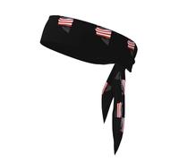 BROLEO Soldato con bandiera nazionale Stampe Foulard sportivo, assorbe il sudore e traspirante, fascia movimento, fazzoletto su entrambi i lati