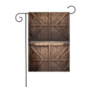 BROLEO Stampa della porta del fienile Asta della bandiera del giardino decorazione del cortile esterno su entrambi i lati 30,5 x 45,7 cm
