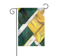 BROLEO Stampa in marmo giallo verde Decorazione per cortile esterno da giardino 30,5 x 45,7 cm