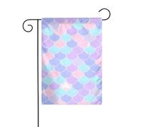 BROLEO Stampa tatuaggio sirena Giardino pennone esterno cortile decorazione moda 12x18 pollici