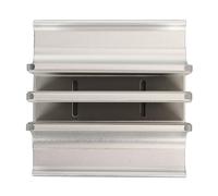 BROLEO Supporto per Laptop, Design 4 in 1, Supporto per Laptop Verticale Antigraffio, 2 Slot, Lega di Alluminio Anodizzato Leggero e Resistente Adatto a PC da 0,63-2,36 (SILVER)