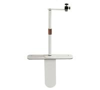 BROLEO Supporto per proiettore per divano da comodino, supporto per proiettore portatile con cuscinetto solido per apparecchiature di apertura a vite da 1/4 (bianco)