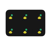 BROLEO Tappetino antiscivolo ispessito con piccolo mostro che tiene un trifoglio antiscivolo, facile da pulire, durevole, perfetto per bagno 60 x 40 cm