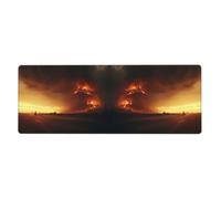 BROLEO Tappetino per mouse extra large con stampa tramonto nel deserto, tastiera da gioco antiscivolo per computer e ufficio, versione ispessita, 30,5 x 80 cm