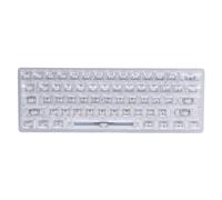 BROLEO Tastiera Meccanica Trasparente, 61 Tasti, Hot Swap, 19 Luci, con Materiale ABS Resistente, per Giochi e Ufficio