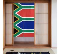 BROLEO Tenda con stampa bandiera del Sud Africa, due pezzi, 86,4 x 142,2 cm, in tessuto, liscia e non si stropiccia facilmente