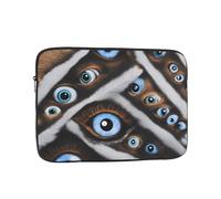 BROLEO The Evil Eye Looked - Custodia portatile antiurto per laptop da 12 pollici, per uomini e donne, viaggi d'affari, scuola e ufficio uso quotidiano