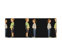 BROLEO Turn Around and Meet You Printing - Tappetino per mouse extra large, tastiera da gioco antiscivolo per computer, ufficio, versione ispessita, 30,5 x 80 cm