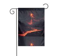 BROLEO Un vulcano incandescente stampa giardino pennone esterno cortile decorazione moda 30,5 x 45,7 cm