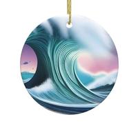 BROLEO vasto tsunami stampe circolari decorazione supermercato ceramica inverno festa di Natale casa