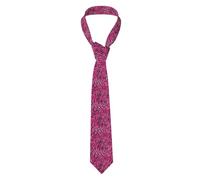 BROLEO Zebra tigre leopardo rosa modello cravatta da uomo morbida e confortevole, non deformabile, resistente allo sbiadimento, durevole (57 x 3,2,5 cm)