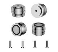 Brollitest HiFi - Piedini per altoparlante, 33 x 22 mm, 4 piedini in alluminio massiccio, HiFi, per subwoofer, amplificatore, lettore CD, ecc
